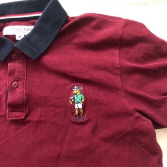 U.S. Polo Assn Red Polo Shirt Classic Style - Picture 4 of 7